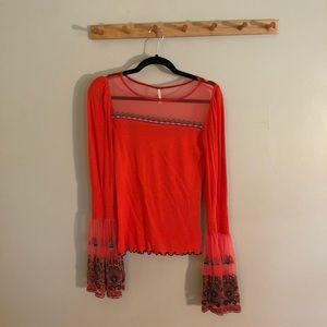 free people bell sleeve top